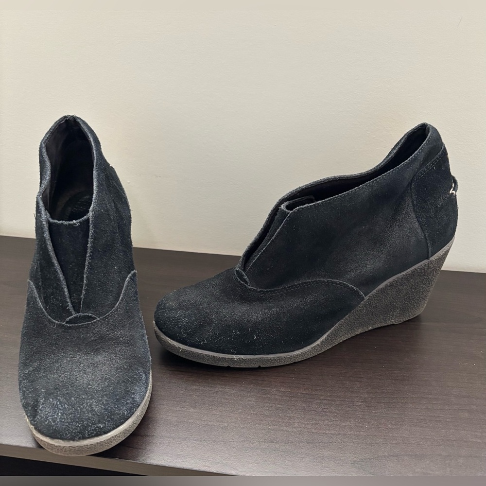 Sperry Black Wedge Ankle Boots